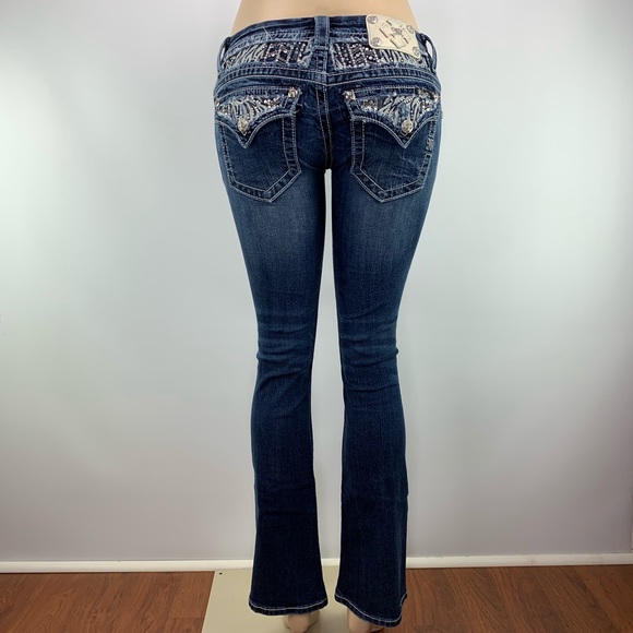 STUNNING Miss Me Jeans Size 26 Bootcut - Picture 6 of 6